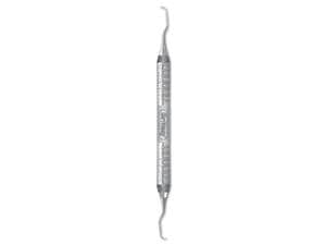 After-Five Gracey-Kürette, Griff 7 Satin Steel Colours Figur 1/2, grau