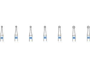 Hartmetallbohrer, Form HM 1SQ ISO 010, Schaft RA, Packung 5 Stück