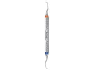 After-Five Gracey-Kürette, Griff 7 Satin Steel Colours Figur 12/13, orange-blau