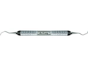 Columbia Universal-Kürette, Griff 7 Satin Steel Colours Figur 4R/4L