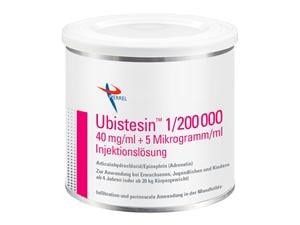 Ubistesin™ 1:200.000 Zylinderampullen, Dose 50 x 1,7 ml