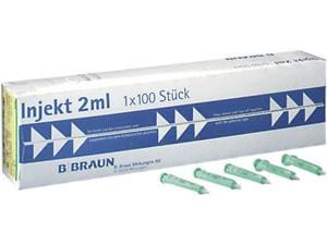 Injekt® Einmalspritzen Luer Größe 2 ml, Packung 100 Stück
