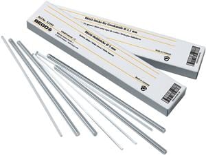 Sticks für Gusskanäle Hohlsticks, Ø 5 mm, Länge 16,5 cm, Packung 12 Stück