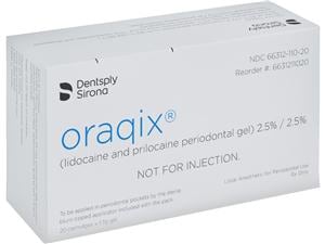 Oraqix® Parodontalgel Patronen 20 x 1,7 g und 20 stumpfe Kanülen