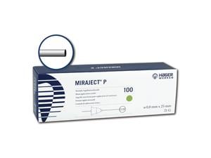 Miraject® P Grün - 21G, 0,8 x 25 mm, Packung 100 Stück