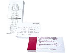 Aufkleber Zahnschema, Block 100 Blatt