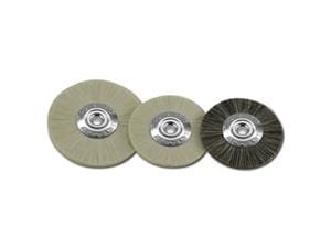 Schmalbürsten mit Ziegenhaar, Aluminiumkern 152/50, Ø 50 mm, weiß
