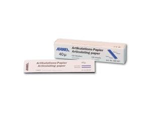roeko Hanel Artikulationspapier 40 &#181; Streifen, blau, 22 x 110 mm, Packung 120 Blatt