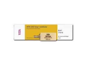 VITA CAD-Temp® multiColor for CEREC®/inLab®, CTM-40 2M2T, Packung 2 Stück