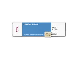 VITABLOCS® RealLife® for CEREC®/InLab® 2M2C, Größe RL-14/14, Packung 5 Stück