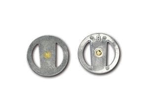 Aluminium-Sockelplatten mit Schraubfixierung Packung 2 Stück