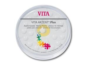 VITA AKZENT® Plus Anmischplatte Kunststoff, Ø 144 mm (mit 21 Mulden)