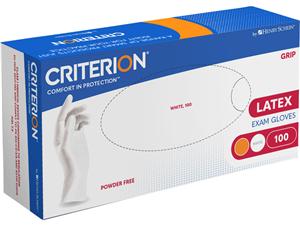 HS-Latex Handschuhe Grip puderfrei Criterion® Größe XL, Packung 100 Stück