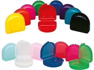 Retainerdosen - Einzelfarben Aqua, Packung 25 Stück