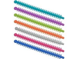 Power Sticks Elastomeric Ligatures Power Stick Kastanie, Packung 1.000 Stück