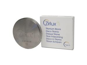 ZIRLUX Ti Ronde mit Stufe - Ø 98,5 mm Stärke 10 mm