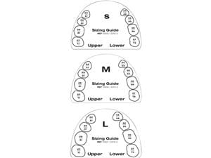 Direct System Occlusion-VD - Sizing Guide Set Zähne 14 - 17, 24 - 27, 34 - 37 und 44 - 47