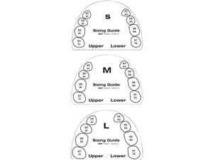 Direct System Occlusion-VD - Sizing Guide Set Zähne 14 - 17, 24 - 27, 34 - 37 und 44 - 47