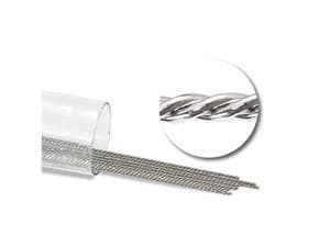TruForce™ Edelstahl 3-fach verseilter Draht, rund OK / UK, Ø .0175", Bogen