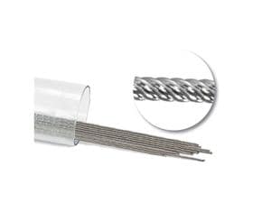 TruForce™ Edelstahl 6-fach Koaxial-Draht, rund OK / UK, Ø .0155", Bogen