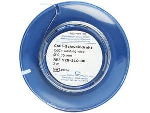 CoCr Laserschweißdraht Stärke 0,35 mm, Rolle 2 m