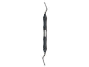 ERGOPERIO Scharfer Löffel LUCAS, gewinkelt, doppelendig Maulbreite 3,1 mm