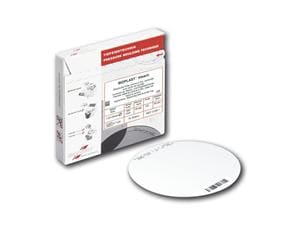 BIOPLAST® bleach, Ø 125 mm (rund) Stärke 1 mm, Packung 100 Stück