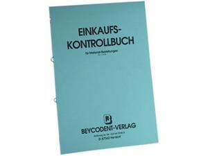 Einkaufs- / Materialkontrollbuch Nr. 81.202.000