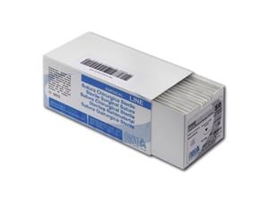 PTFE Nahtmaterial - Nadeltyp 1/2 kreisförmig schneidend 12 mm USP 5/0, Länge 75 cm, Packung 12 Stück