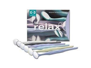 RELAX Mundspiegel Größe 5 (Ø 24 mm), Ultra - Standardpackung Weiß, Packung 10 Stück