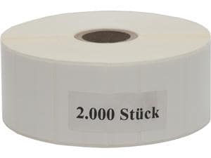 DOCma Haftetiketten Sandwich 40 x 25 mm Ablösbar auf Trägerfolie, Rolle 1 x 2.000 Stück