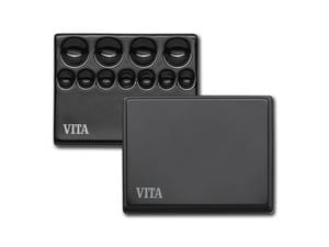 VITA Porzellan-Anmischplatte Schwarz, Größe 8,5 x 11 cm