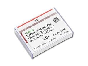 Guttaperchaspitzen Greater Taper, Schiebeschatel Konitzität 04, ISO 050, Packung 60 Stück