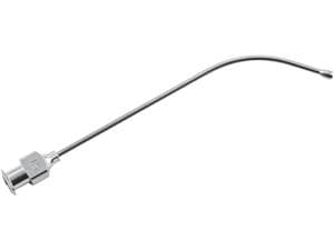 Knopfkanüle, gebogen mit Olive Ø 1,5 mm, Länge 100 mm, Packung 6 Stück