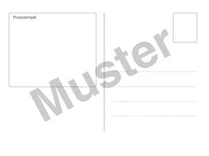 Mehrzweck Postkarte Patient DIN A6 Weiss, Packung 100 Stück
