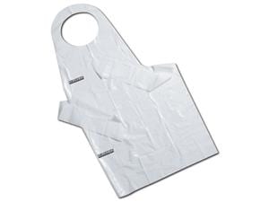 Monoart® Polyethylen Schürze Weiß, Packung 50 Stück