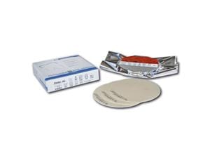 Erkodur-A2 zahnfarben, mit Isolierfolie, Ø 120 mm (rund) Stärke 0,6 mm, Packung 20 Stück