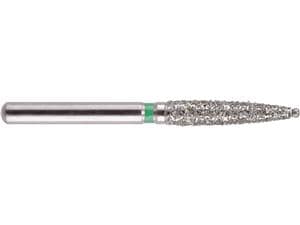 NeoDiamond FG, Form 190, Flamme, Stirn nicht diamantiert ISO 018, grob (grün), Packung 10 Stück