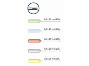Miraject® Endotec Luer 21G, Ø 0,8 mm x 25 mm, Packung 25 Stück