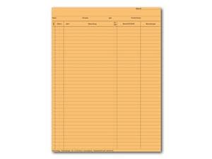 Krankenblatt B, kopfgelocht Orange, Block 100 Blatt