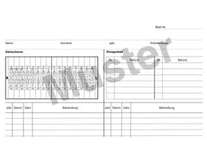 Krankenblatt F Block 100 Blatt