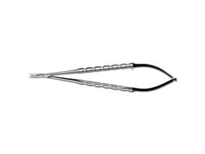 Mikrochirurgische Schere, europäischer Griff - Castroviejo Lange 18 cm (SPV), gebogen
