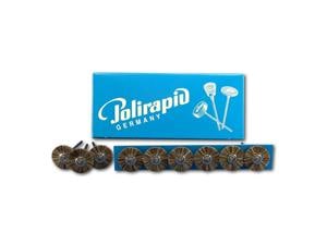 Miniaturbürsten Ziegenhaar, grau Ø 21 mm, montiert, Packung 12 Stück