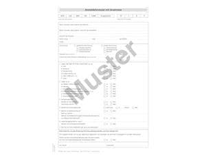 Anmeldeformular Zahnarztpraxis Weiß, Block 100 Blatt
