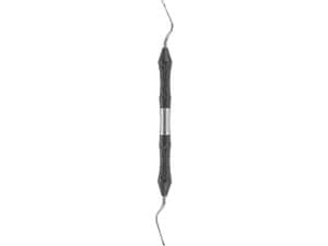 ERGOPERIO Scharfer Löffel LUCAS, gewinkelt, doppelendig Maulbreite 2,3 mm
