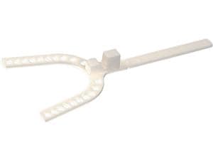 GEORGE GAUGE™ - Bissgabel Dicke 5 mm, weiß, groß. Packung 10 Stück