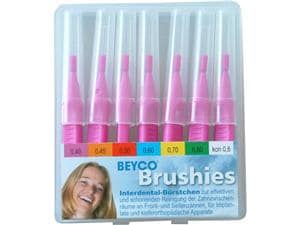 Interdentalbürsten Brushies Etui Nr. 7, pink, Ø 0,40 mm, Packung 7 Bürsten