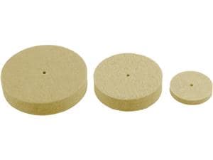Filzrad Nr. 51 Ø 25 mm, Höhe 4 mm, Packung 12 Stück