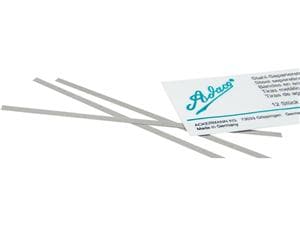 Adaco® Stahl-Separierstreifen, einseitig Beschichtet Breite 4 mm, Körnung mittel 50 &#181;m, Packung 12 Stück