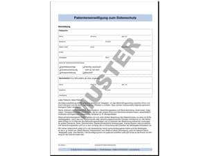 Patienteninformation zum Datenschutz Block 100 Blatt